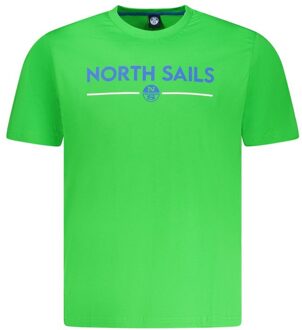 North Sails Graphic T-shirt Korte Mouwen ronde Hals - maat S Limoengroen