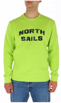 North Sails Groene Sweatshirt met Lange Mouwen North Sails , Green , Heren - 2Xl,Xl,L,M,S