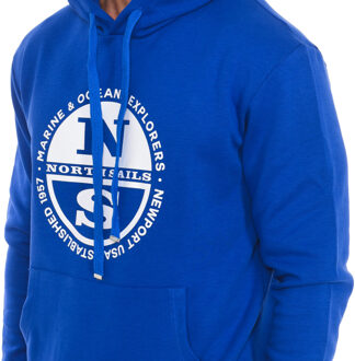 North Sails Hoodie 9022980 man - maat M Blauw