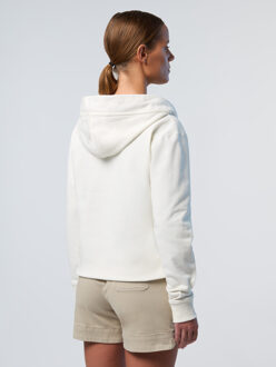 North Sails Hoodie V-hals met North Sails-print Wit - 2XS