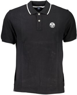 North Sails Klassiek Passend Polo Shirt Korte Mouwen - maat S Zwart
