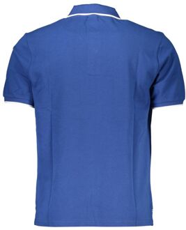 North Sails Klassieke Poloshirt Korte Mouwen Met Tipped Kragen - maat L Middelblauw
