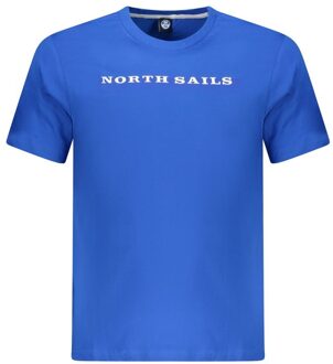 North Sails Korte Mouw Crew Neck T-shirt Middelblauw - S