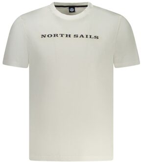 North Sails Korte Mouwen Crew Neck T-shirt Ivoor - L