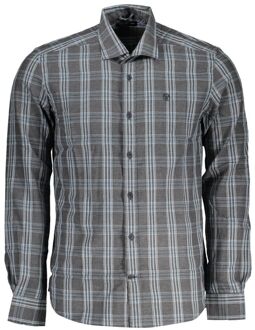 North Sails Langsleeve Geruite Overhemd - maat Grijs