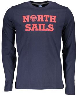 North Sails Langsleeve T-shirt met ronde hals - maat 2XL Donkerblauw