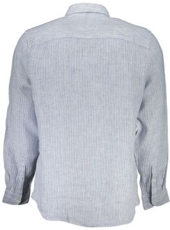 North Sails Linnen Overhemd Gestreept Lange Mouwen - maat Wit