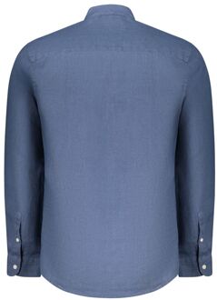 North Sails Linnen Overhemd Lange Mouw Knoop Blauw