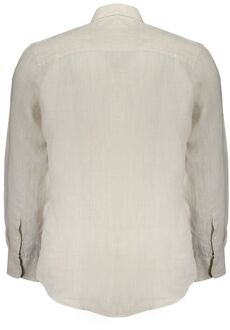 North Sails Linnen Shirt Klassieke Pasvorm Ivoor