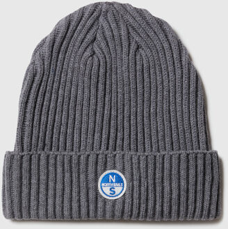 North Sails Muts Breed ribbreisel met logopatch Grijs - One Size
