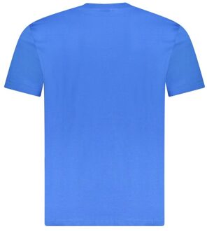 North Sails Ns Graphic T-shirt Korte Mouwen Ronde Hals Middelblauw - 2XL