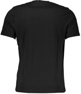 North Sails Ns Logo T-shirt met Korte Mouwen en Ronde Hals Zwart - XL