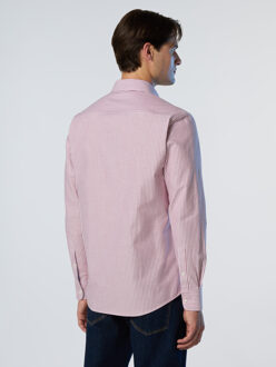 North Sails Oxford Overhemd Gestreept Roze en wit