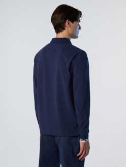 North Sails Polo Shirt Archivering met lange mouwen - maat M Navy/blauw