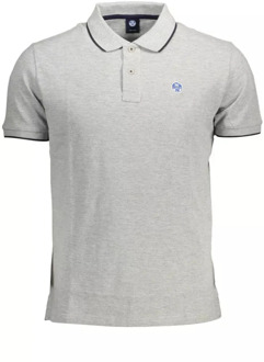 North Sails Polo Shirt met Contrasterende Details North Sails , Gray , Heren - XL