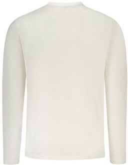 North Sails Ronde Hals Lange Mouwen T-shirt Ivoor