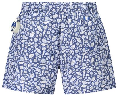North Sails Schelp Zwemshorts met Touwtje Middelblauw