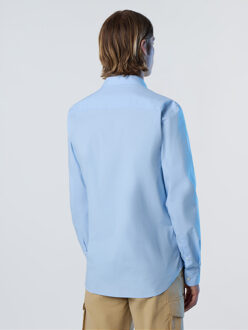 North Sails Shirt Stretch poplin Hemelsblauw