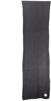 North Sails Sjaal Breed ribbreisel met logopatch - maat Donkergrijs