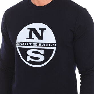 North Sails Sweater met lange mouwen en ronde hals 9024130 heren Zwart