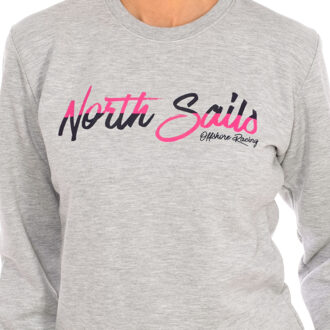 North Sails Sweater met lange mouwen en ronde hals 9024250 dames - maat L Grijs