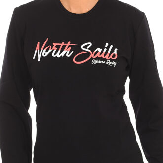 North Sails Sweater met lange mouwen en ronde hals 9024250 dames - maat L Zwart