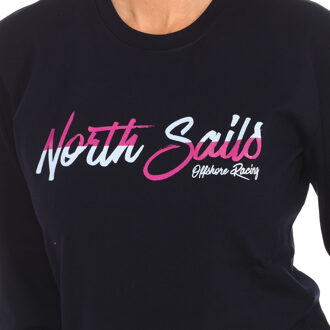 North Sails Sweater met lange mouwen en ronde hals 9024250 dames - maat S Blauw