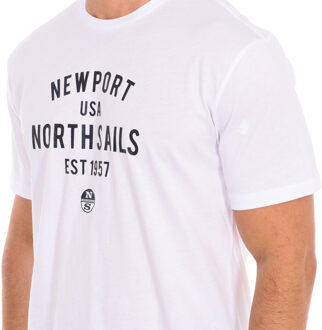North Sails T-shirt korte mouw 9024010 man - maat M Wit
