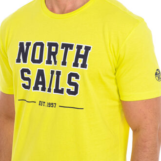 North Sails T-shirt korte mouw 9024060 man - maat L Geel