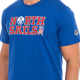 North Sails T-shirt korte mouw 9024110 man - maat Blauw
