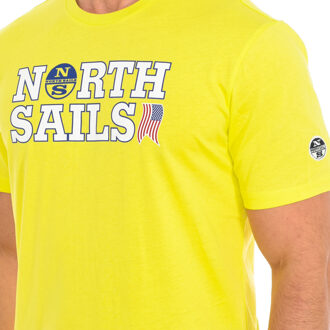 North Sails T-shirt korte mouw 9024110 man - maat L Geel