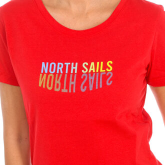 North Sails T-shirt met korte mouwen 9024290 dames - maat S Rood