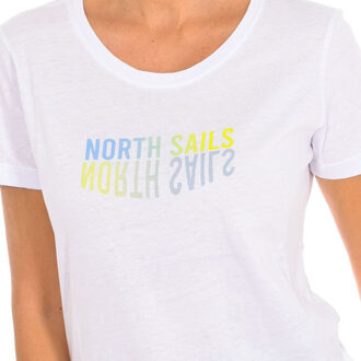 North Sails T-shirt met korte mouwen 9024290 dames Wit - XL