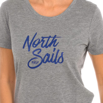 North Sails T-shirt met korte mouwen 9024300 dames - maat S Grijs