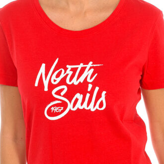 North Sails T-shirt met korte mouwen 9024300 dames Rood - XL