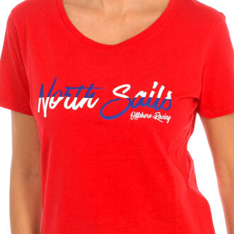 North Sails T-shirt met korte mouwen voor dames 9024310 - maat L Rood