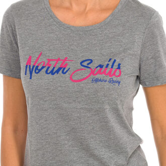 North Sails T-shirt met korte mouwen voor dames 9024310 - maat S Grijs