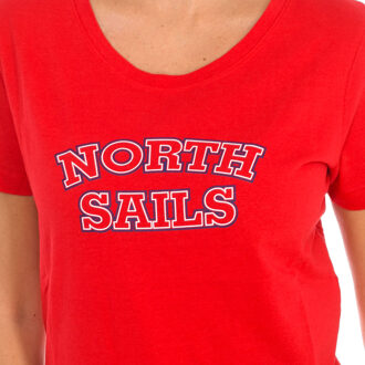North Sails T-shirt met korte mouwen voor dames 9024320 Rood - XL