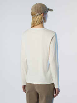 North Sails T-shirt met lange mouwen Met verhoogd logo - maat Ivoor