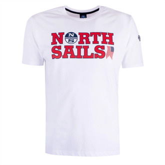 North Sails t-shirt North Sails , White , Heren - 2Xl,Xl,L,M,S