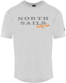 North Sails T-Shirts North Sails , White , Heren - 2Xl,Xl,M,S
