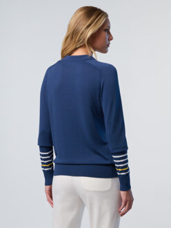 North Sails Trui Aloë vera met V-hals - maat XS Donkerblauw