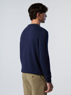 North Sails Trui Geborduurd logo - maat Blauw