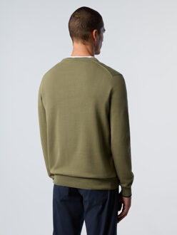 North Sails Trui Geborduurd logo - maat Donkergroen