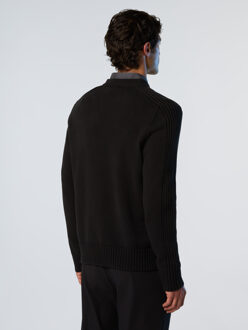 North Sails Trui Ronde hals met ribbels - maat S Zwart