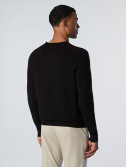 North Sails Trui Viscose stof met 3D-letters - maat L Zwart