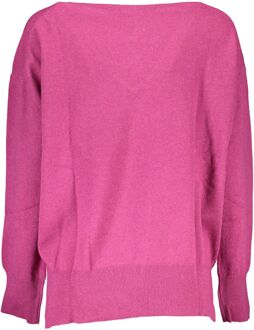 North Sails V-hals Merino Wol Pulloversweater - maat S Fuchsia
