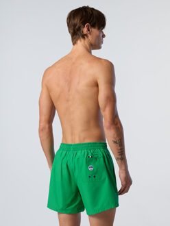 North Sails Zwembroek Verticale print Licht Groen