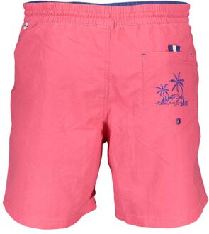 North Sails Zwemshorts met Contrasterende Bies Lichtroze