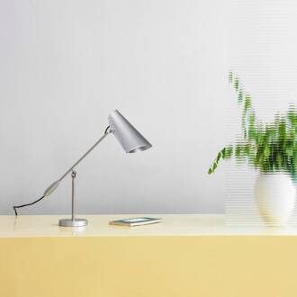 Northern Birdy tafellamp, staal alu geborsteld, staal